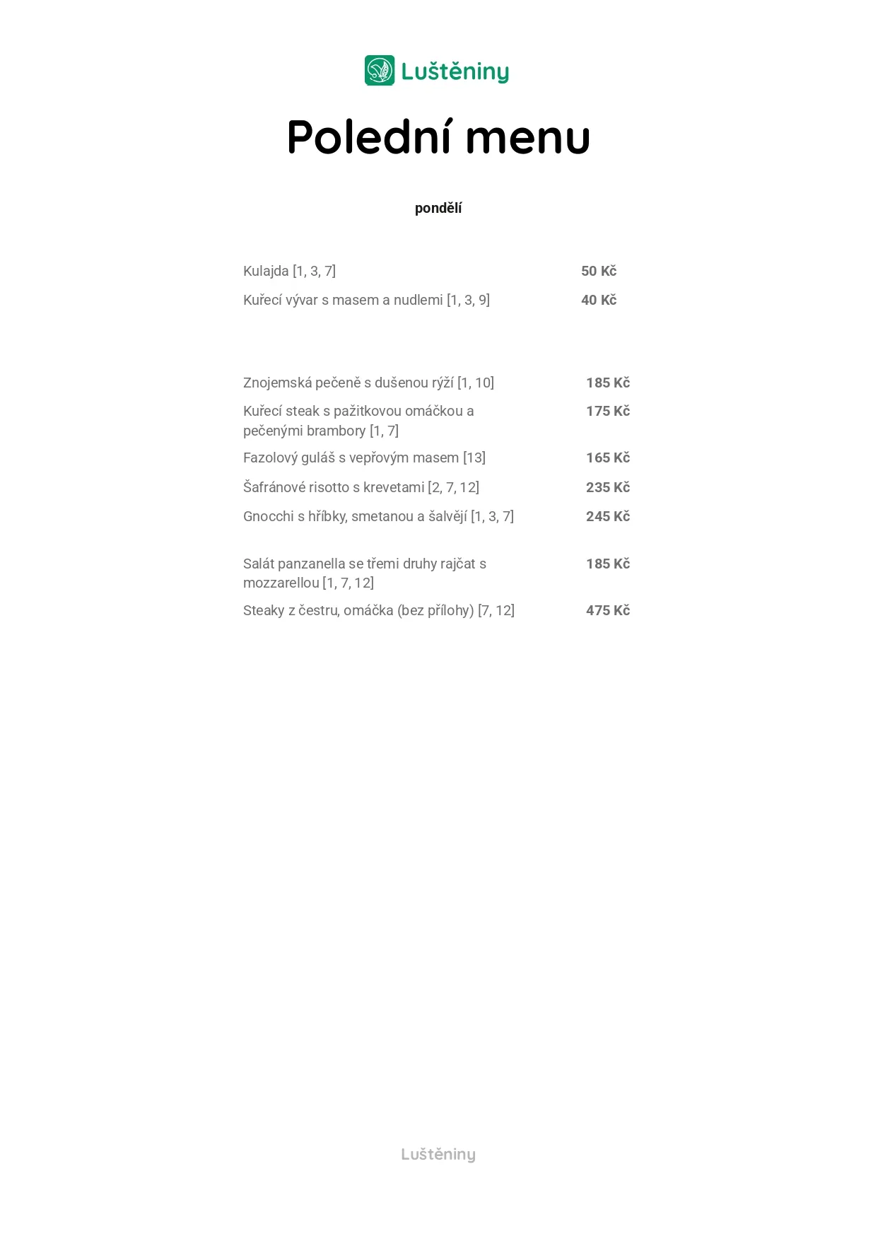 Šifra Polední menu (1)
